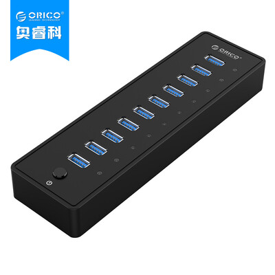 

ORICO P10-U3 USB3.0 Splitter 10-портовый расширительный концентратор с коммутатором с концентратором питания Ноутбук / рабочий стол 1 метр черный