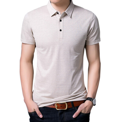 

Apple (AEMAPE) middle-aged men's clothing lapel simple business casual T-shirt B1 card its 2XL