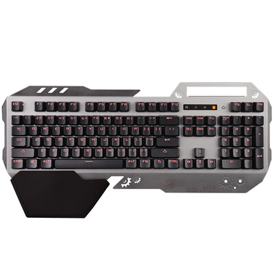 

Shuangfeiyan (A4TECH) B860 оптическая ось механическая клавиатура игры механическая клавиатура игры клавиатура пушка черный
