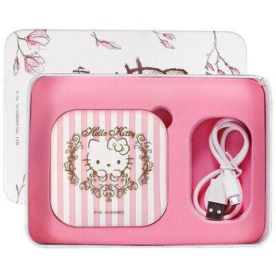 

HELLO KITTY Creative Gifts Portable LED Charger Po Cosmetics Birthday Gift Female Valentine&39s Day Gift Company Benefits 6000mm Ling Delicate Girl Heart KT1508