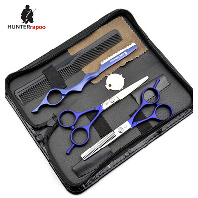 

HT9213 Japanese 440c stainless steel professional hairdressing scissors set for barber,Razor & Thinning Shear Trimmer royal blue