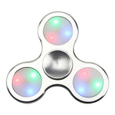 

Fidget Hand Spinner 3 Modes Adjustable LED Lights Aluminum Alloy Stress Reliever Focus Gift Toys