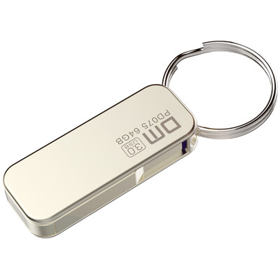 

ДМ PD075 (огонь бабочки) 64GB USB3.0 360 градусов цельнометаллический высокоскоростной вращающийся диск и (серебро)