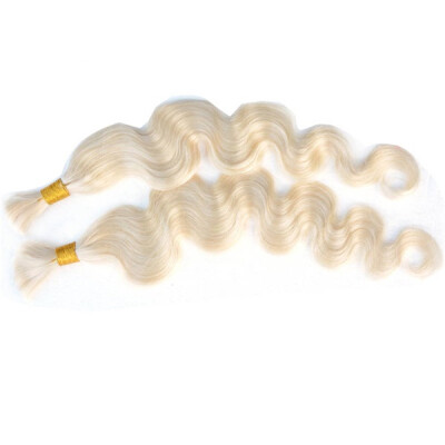 

7A Brazilian body wave 613 blonde Unprocessed human hair Bulk 4pcs/lot virgin Brazilian hair extensions in free shipping