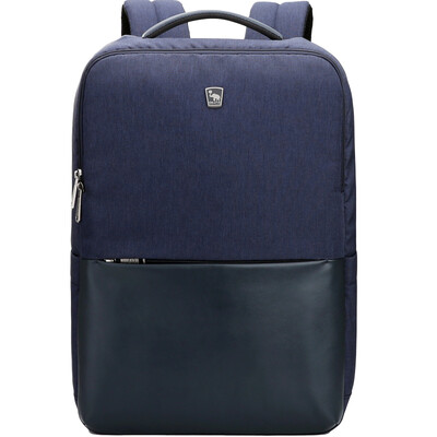

OuWAS Business Backpack Laptop Bag 14 Inch Waterproof Backpack 4399 Dark Blue