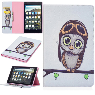 

GANGXUN Amazon New Kindle Fire HD 8 2016 Case Flip Shockproof Kickstand Slim Luxury Cover для нового Fire HD 8