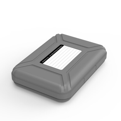 

YottaMaster B4 35-inch hard drive storage protection box waterproof moisture shock pressure anti-wrestling label data finishing gray