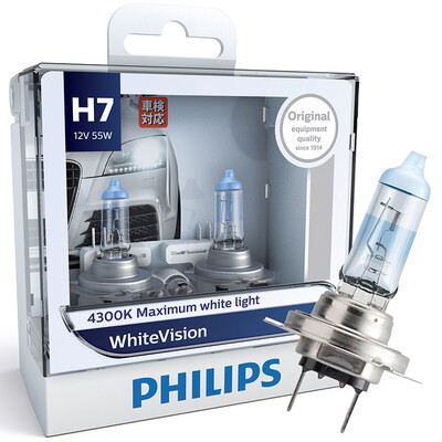 

Philips (PHILIPS) bright light HB3 (9005) upgrade car light bulb 2 loaded bright 60% fashion white light 4300K