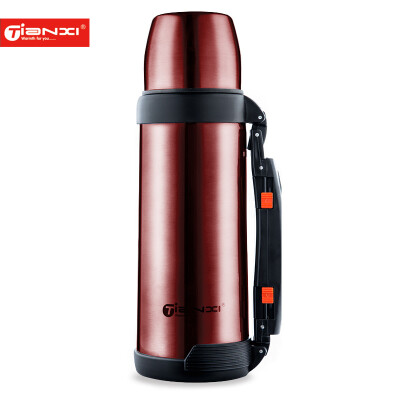 

Jingdong Supermarket] Tianyi (TI-31) insulation pot sports outdoor home insulation cup male stainless steel thermos bottle large capacity car travel kettle wine red