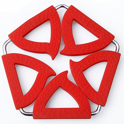 

New bridge (Cenka) placemat, pot pad variable odd fun pot mat stainless steel silicone pad mat mat
