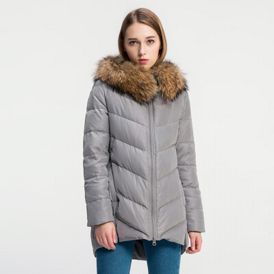 

Snow in autumn&winter down jacket female raccoon big fur collar thick in the long coat A1621YY132 big red 1218