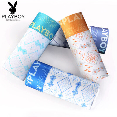 

PLAYBOY Mens Underwear 4 Pack Gift Set Summer Boxer Briefs
