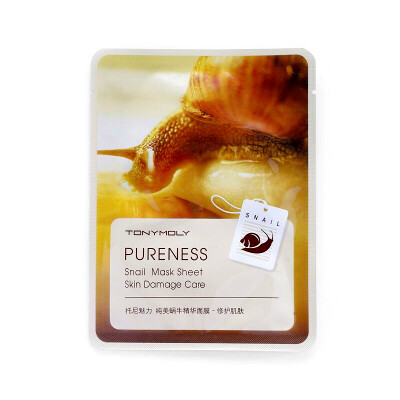 

TonyMoly Pure Snail Essence Mask - Repairing Skin 25g Hydrating Moisturizing&Soothing Oil Control