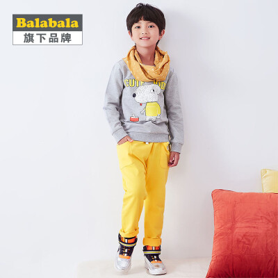 

Badibadi (Badibadi) boy suit children's clothing cartoon casual hit color sweater suit 303171214BD is red 110