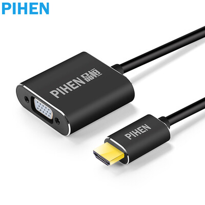 

PIHEN PH-ZHQ012 Кабель HDMI-VGA со звуковым портом HD-видео адаптер компьютерный блок TV-монитор проекторная линия 1 метр черный