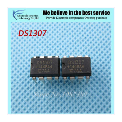 

10pcs free shipping DS1307 1307 DIP-8 Real Time Clock 64x8 Serial I2C RTC new original