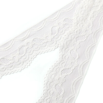 

20m Wide 6CM Vintage off White Polyester Lace Trim Ribbon Sewing DIY Craft