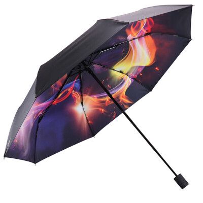 

Jingdong Supermarket] Paradise umbrella UPF50 + all shade black rubber transfer three fold small black umbrella sunny umbrella sun umbrella sunrise Oriental 30309DLCJ