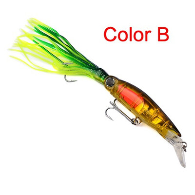 

1pc дизайн Squid 7 "-14cm / 1.566oz-40g рыболовные приманки 6 Цвета рыбацкая приманка 1/0 # Крючок для рыбалки