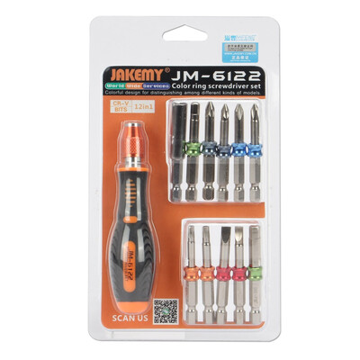 

12 in 1 Multi-function Home Appliance Screwdriver Kits JM-6122 Repair Set Tools
