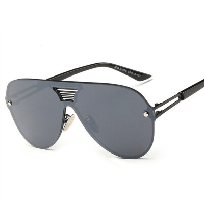 

Siamese personality color film big frame sunglasses men and women tide sunglasses as gift for women and men