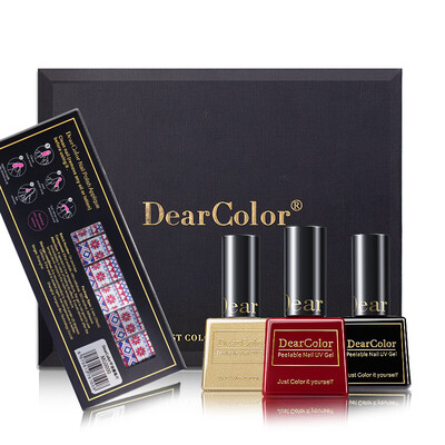 

Лак для ногтей набора композиция DearColor резинки с длинной длиной случае (подарок обработки света фототерапии резинка здоровье может быть лишено съемочным)