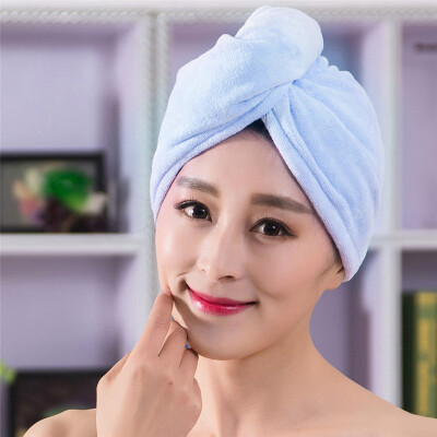 

Xin brand towel home textiles thick high-quality dry hair hat 25 * 60cm blue