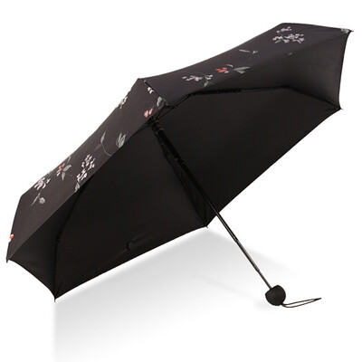 

Flower feeling five fold umbrella sunscreen umbrella umbrella four color black