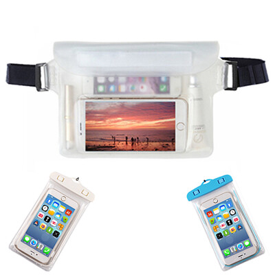 

Benjenyi Mobile Phone Waterproof Pocket Set Waterproof Bag Diving Suit Touchscreen Increase Seal Common Underwater Canvas With Lanyard Containing 2 Phone Waterproof Bag Pink