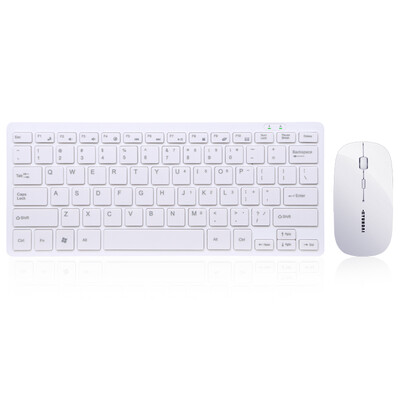 

Hyundai HYUNDAI HY-MK245W Chocolate Button Computer Notebook Flatbed TV Box Compatible with 24G Wireless Keyboard Mouse Set White