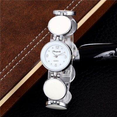 

Quartz Watches Women Dress Wristwatch Fashion Silver Bracelet Watch Unique Elegant Clock