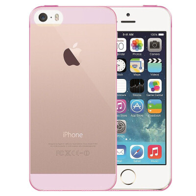 

BIAZE Apple 5S / SE / 5 phone case iPhone5S / SE / 5 protective cover all-inclusive anti-drop transparent soft shell refreshing series JK01-pink