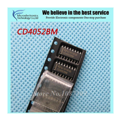 

10pcs free shipping CD4052BM CD4052 HEF4052BT HEF4052 SOP-16 Multiplexer Switch ICs  Diff 4-Ch Ana Multipl/Demltplxr