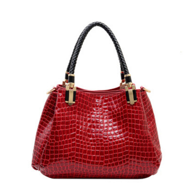 

Crocodile pattern lady bag European and American fashion female handbag trendy shoulder diagonal package as gift for women