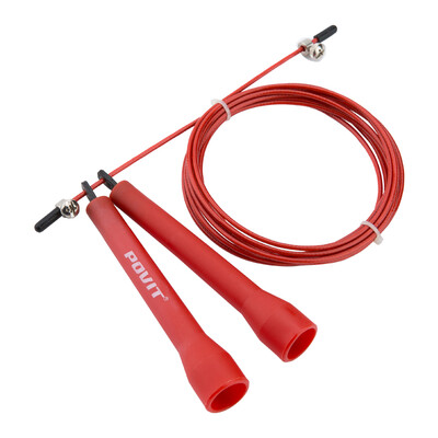 

Pu special special POVIT wire rope skipping rope for students in the test rope rope fast rope skipping red P-141