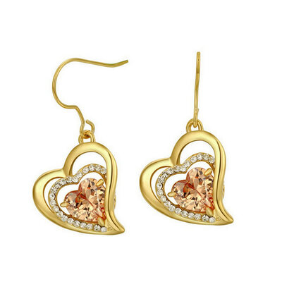 

Yoursfs Romantic Heart of Shape Promise Dangle Earrings For Women Vintage Earring Jewelry Christmas Gifts Online Shopping India