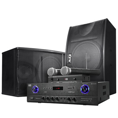 

KFW KTV-400 Professional Karaoke Home Theater KTV Audio Set Package Training Mini Stage Audio Conference Speaker Set Combination