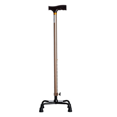 

Youkang American four-leg crutches UKD-2630 thick aluminum alloy retractable elderly walking stick Skid Bank adjustable height