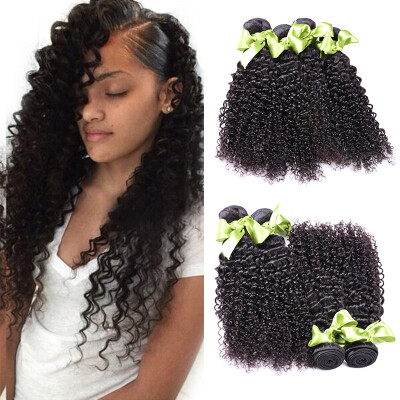 

10A Grade Brazilian Hair Bundles Unprocessed Human Hair Weave Culry Hair Brazilian Kinky Curly 3pcs/lot Virgin Hair Extensions