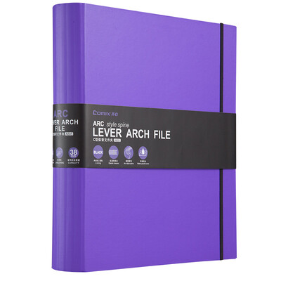 

Coix A4 2 inch ARC arc back ridge clipfolderfolder A805 purple