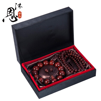 

Mu You lobular red sandalwood hand string old material gift set 15mmx15 stars + 6mmx108 TZ00060