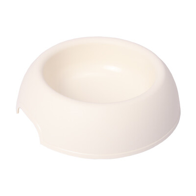 

Meica sugar circle bowl pet dog cat bowl food bowl utensils anti-skid dog pot multi-color multi-special curved bowl bottom ivory white