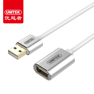 

(UNITEK) usb2.0 extension line male to female 3 meters extension line usb line male to female data cable computer mouse keyboard U disk extension line silver Y-C417FSL