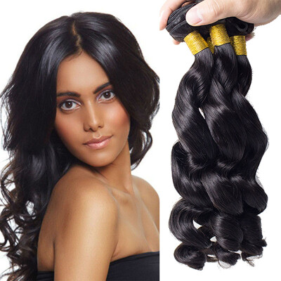 

Virgin Malaysian Hair Loose Wave Weave Cheap Human Hair 4 Bundles 100G Bundles Malaysian Loose Wave Virgin Hair Hair 1 1B