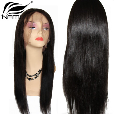 

Nami Hair Lace Front Human Hair Wigs Straight Virgin Brazilian Hair Natural Color 8"- 24" 130% Density Remy Hair