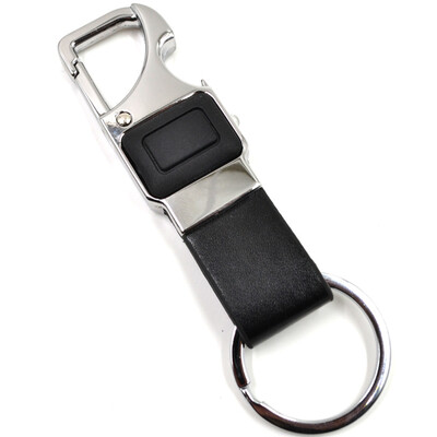 

TIEMOTU) YS0386 Car Keychain LED Flashlight Compass Decoration Car Carrier Keychain