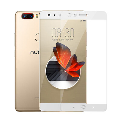 

Lonkey Nubia z17 закаленная пленка nubia Z17 полноцветная стальная пленка с высоким разрешением взрывозащищенная защитная пленка для мобильного телефона Nubian Z17 (белый)