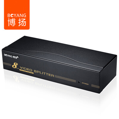 

Bo Yang BOYANG BY-508 VGA splitter one eight split screen high-definition video TV computer 1 drag 8 divider 500MHZ