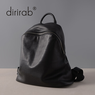 

Dirirab Genuine Leather first layer of leather shoulder bag female backpack fashion soft leather bag anti-theft travel bag