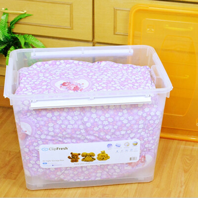 

Jingdong supermarket] heart fresh 60 liters A + clothing snack toys kitchen car with plastic sealed moisture-proof storage box 3152 blue 1 only installed